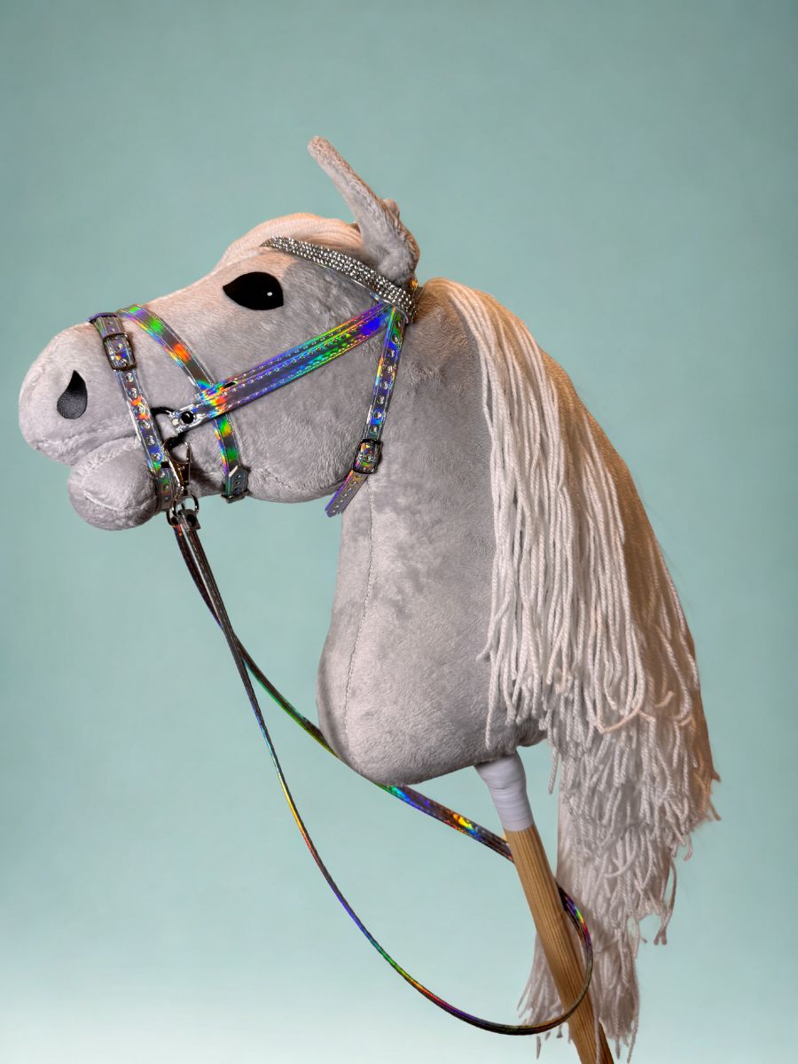 Hobbyhorse Grey with White Mane par HHLover - Taille M - Profil gauche