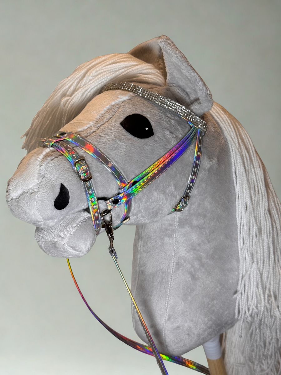 Hobbyhorse Grey with White Mane par HHLover - Taille M - Profil gauche closer view