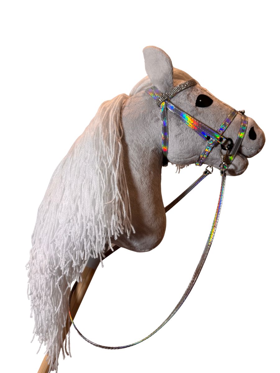 Hobbyhorse Grey with White Mane par HHLover - Taille M - Profil droit
