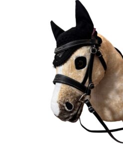 Bonnet d'Oreille Noir par LeMieux Taille L pour Hobbyhorse - Featured sur Dream - close up