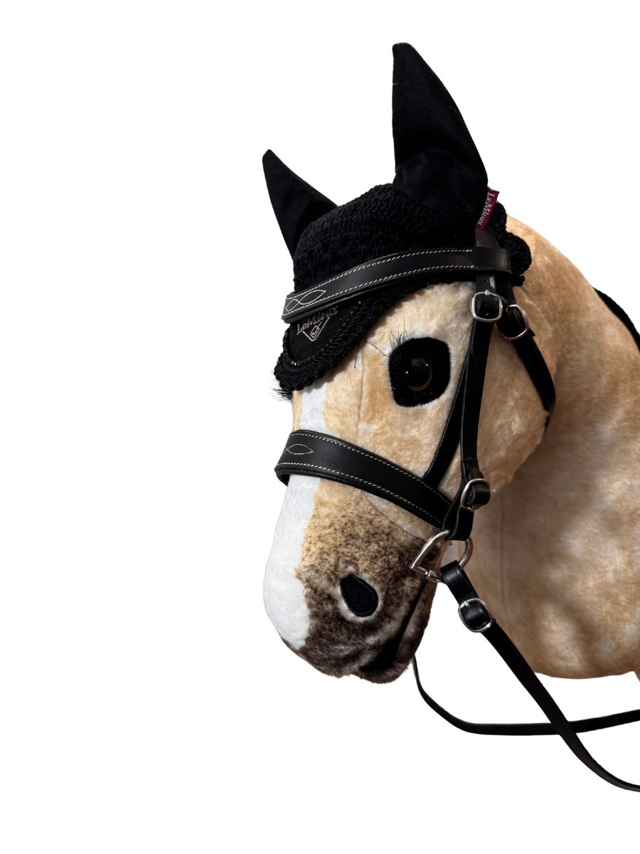 Bonnet d'Oreille Noir par LeMieux Taille L pour Hobbyhorse - Featured sur Dream - close up