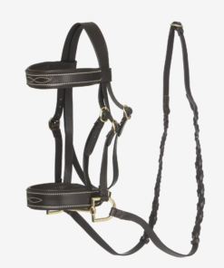 Bridon Hunter Hobby Horse marron Taille L en cuir durable (par Lemieux)