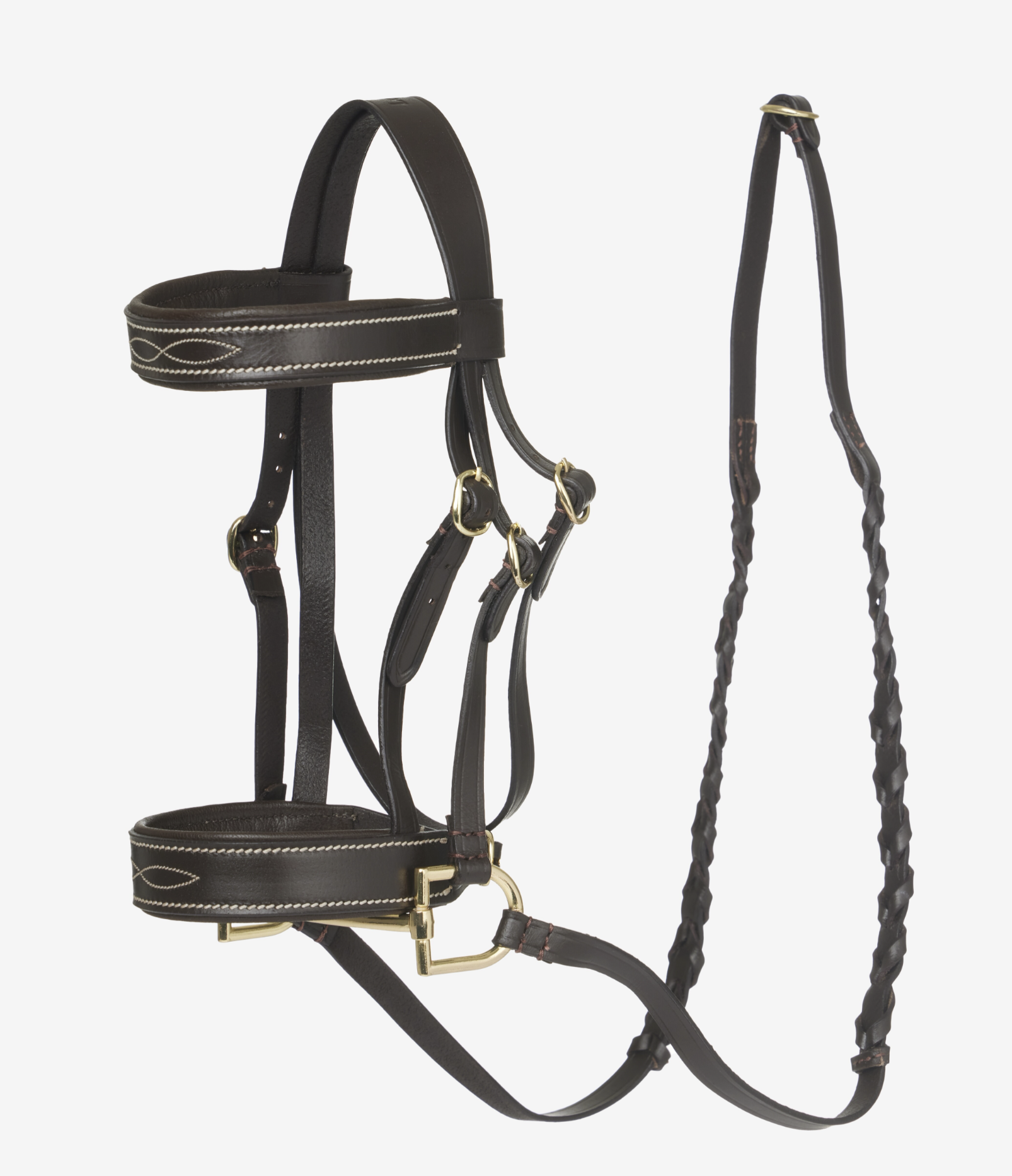 Bridon Hunter Hobby Horse marron Taille L en cuir durable (par Lemieux)
