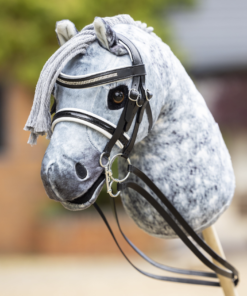 Double Bride Hobby Horse noir Taille L en cuir durable (par Lemieux) – Image 3