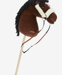 Bride de course taille L pour chevaux bâton en cuir durable (par LeMieux) – Image 4