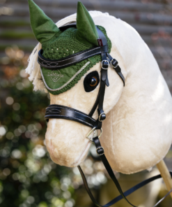 Bonnet d'oreille vert hunter pour Hobbyhorse Taille L (par LeMieux) – Image 3
