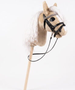 Hobbyhorse Palomino avec Crinière Blanche (par HHLover) – Cheval Bâton Taille M