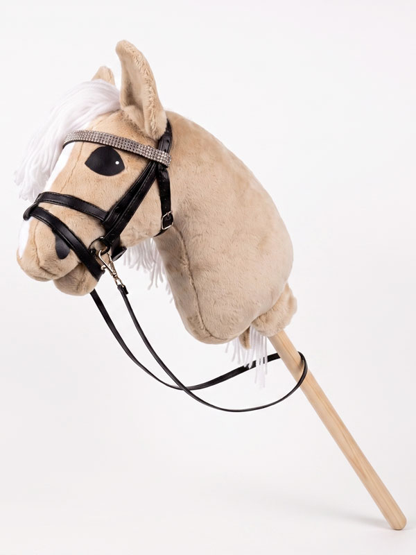 Hobbyhorse Palomino avec Crinière Blanche (par HHLover) – Cheval Bâton Taille M – Image 2