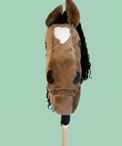 Hobbyhorse Bai avec Crinière Noire (par HWStudio) – Cheval Bâton Taille M – Image 3