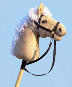 Hobbyhorse beige MyHH taille M avec crinière blanche – profil droit